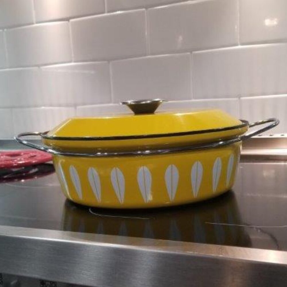 Cathrineholm Lotus Pattern Chicken Fryer